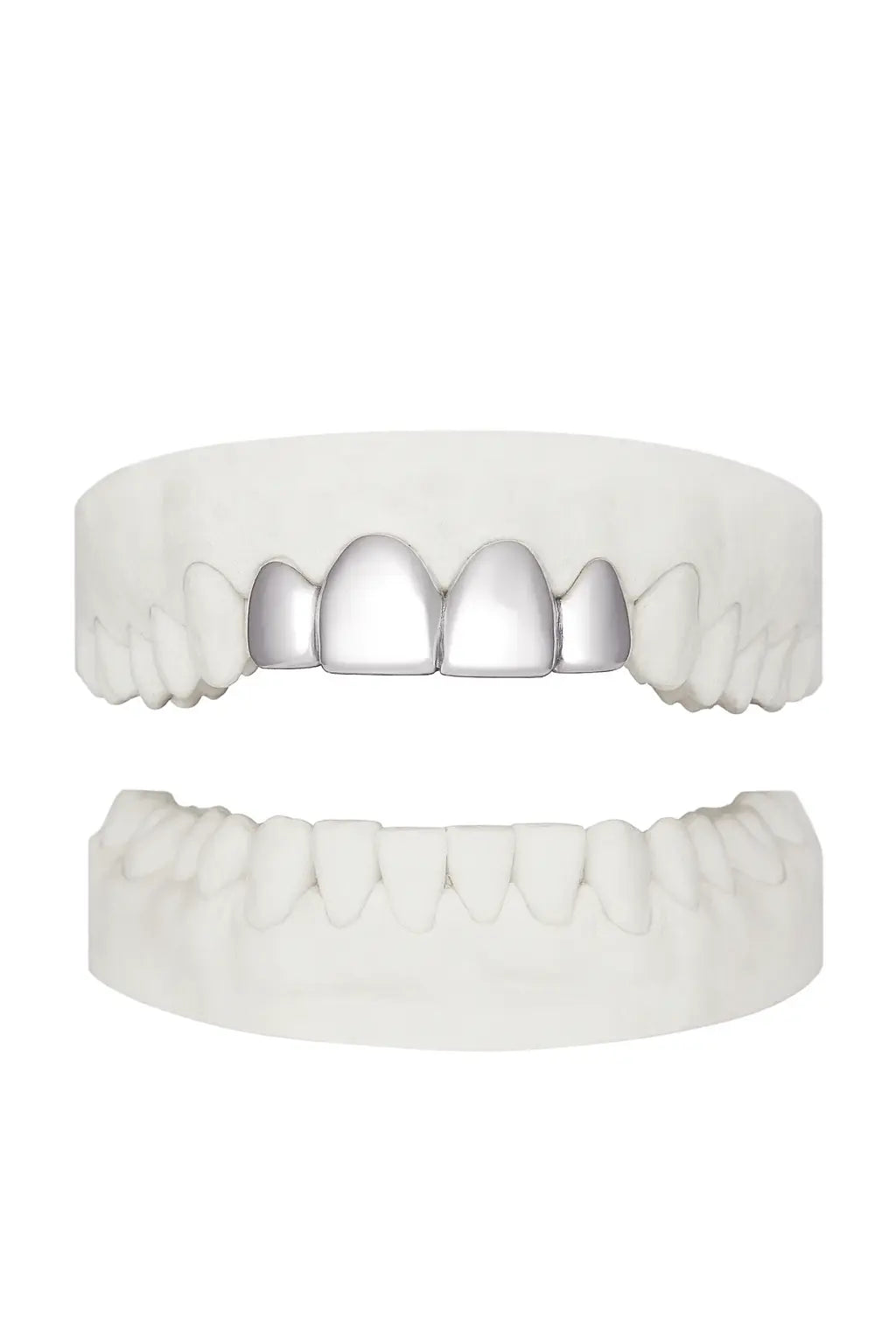 Custom Top 4 Set Grillz UK in Silver (9ct–18ct)