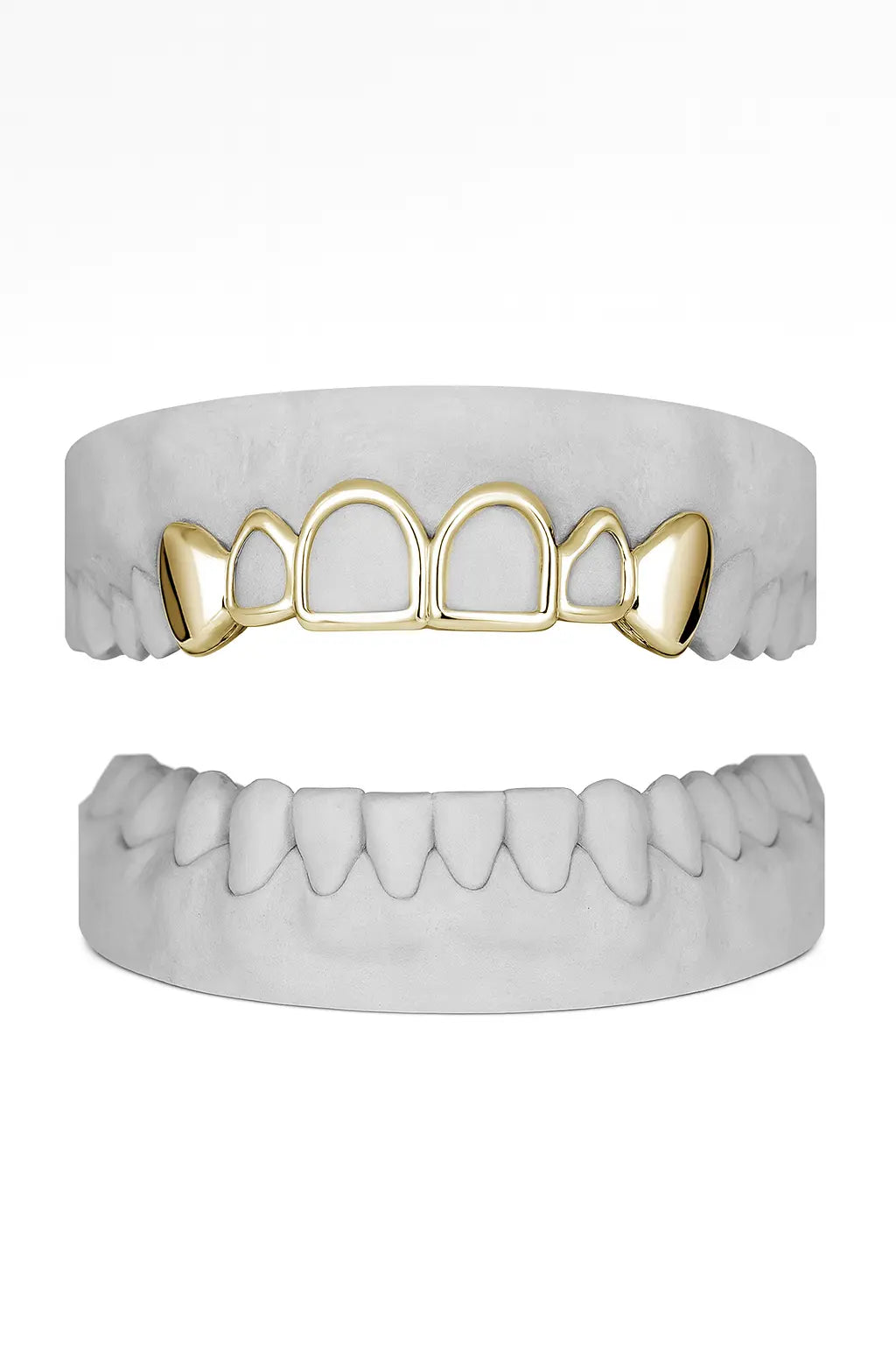 Custom 6 Set with 4 Windows Grillz UK in Gold (9ct–18ct)