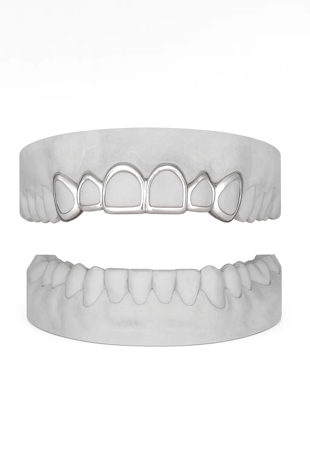 Custom 6 Set Windows Grillz UK in Silver (9ct–18ct)
