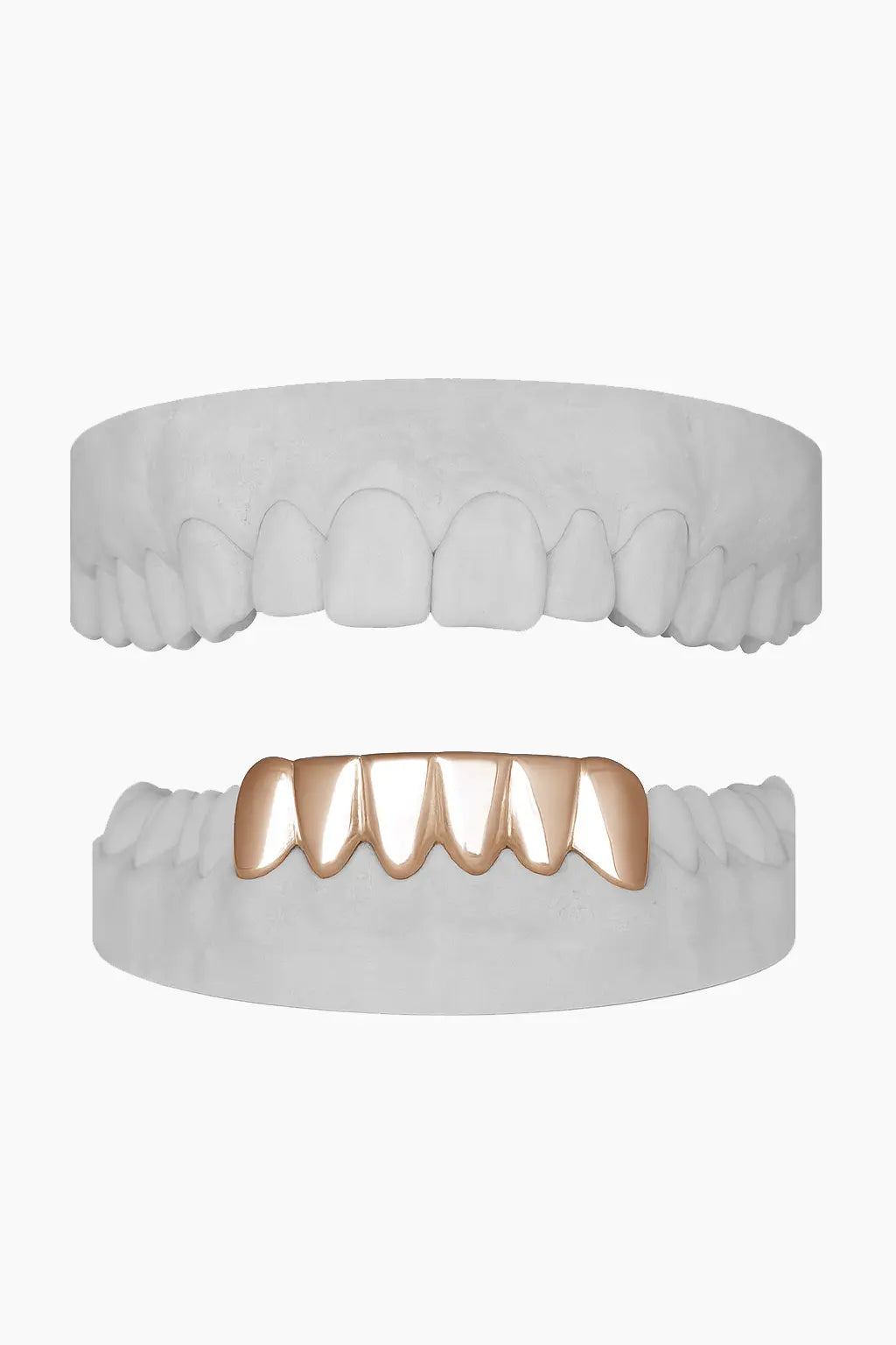 Custom Bottom 6 Grillz UK in Rose Gold (9ct–18ct)
