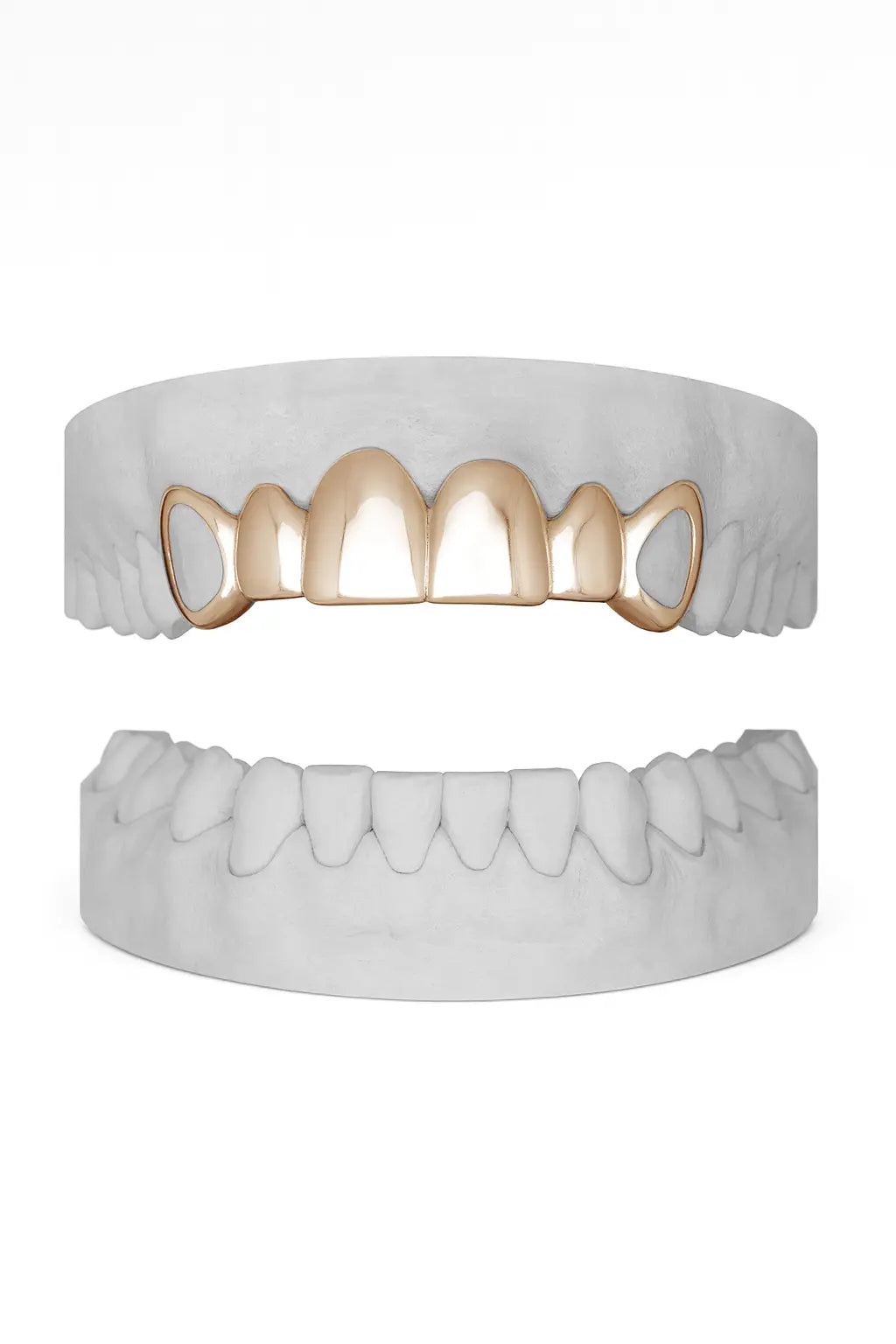Custom 6 Set Window Canines Grillz UK in Rose Gold (9ct–18ct)
