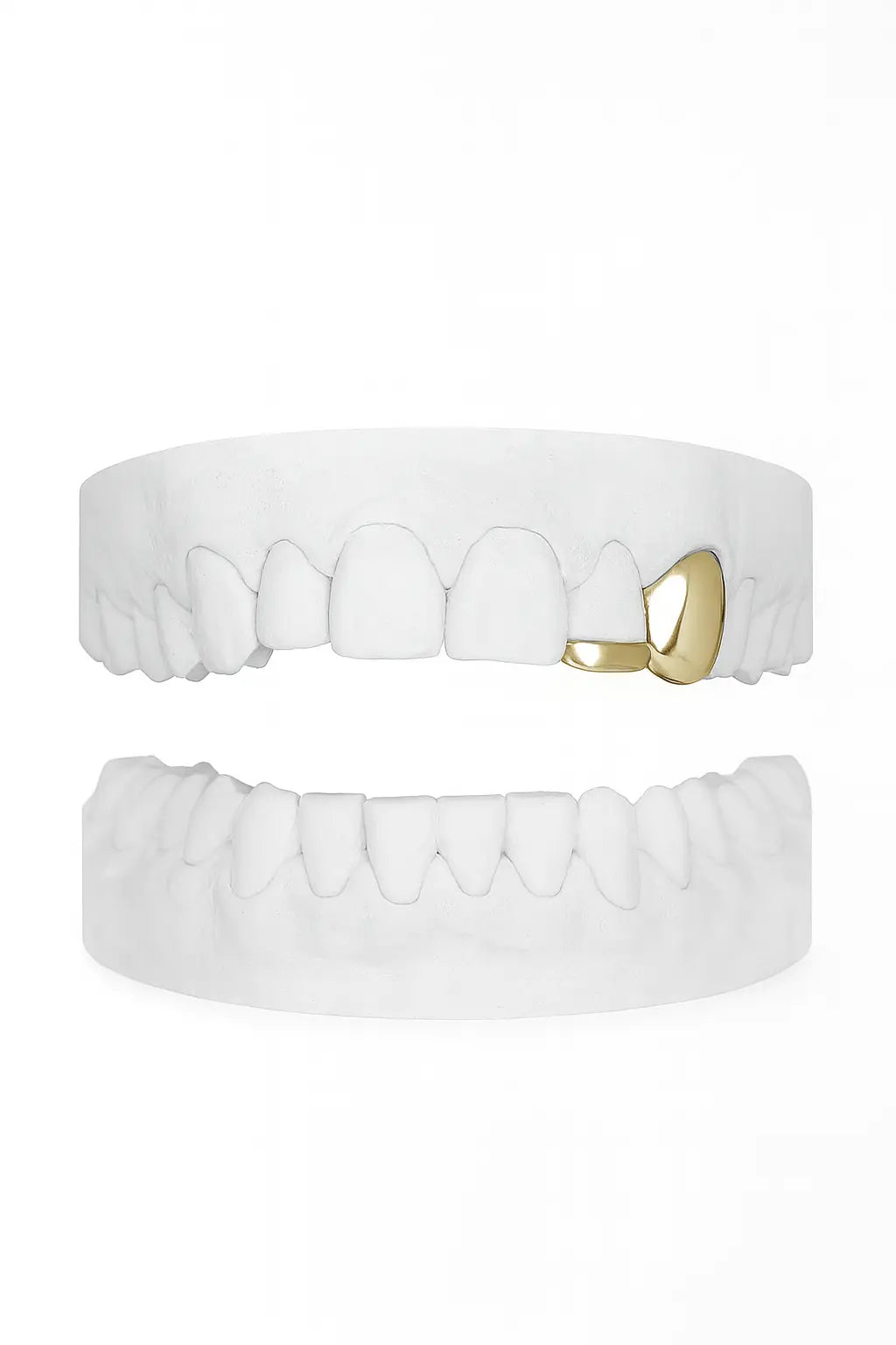 Custom Plain Canine Grillz with Bar UK | Gold, Silver & Rose Gold (9ct–18ct) Grillz UK in Gold (9ct–18ct)