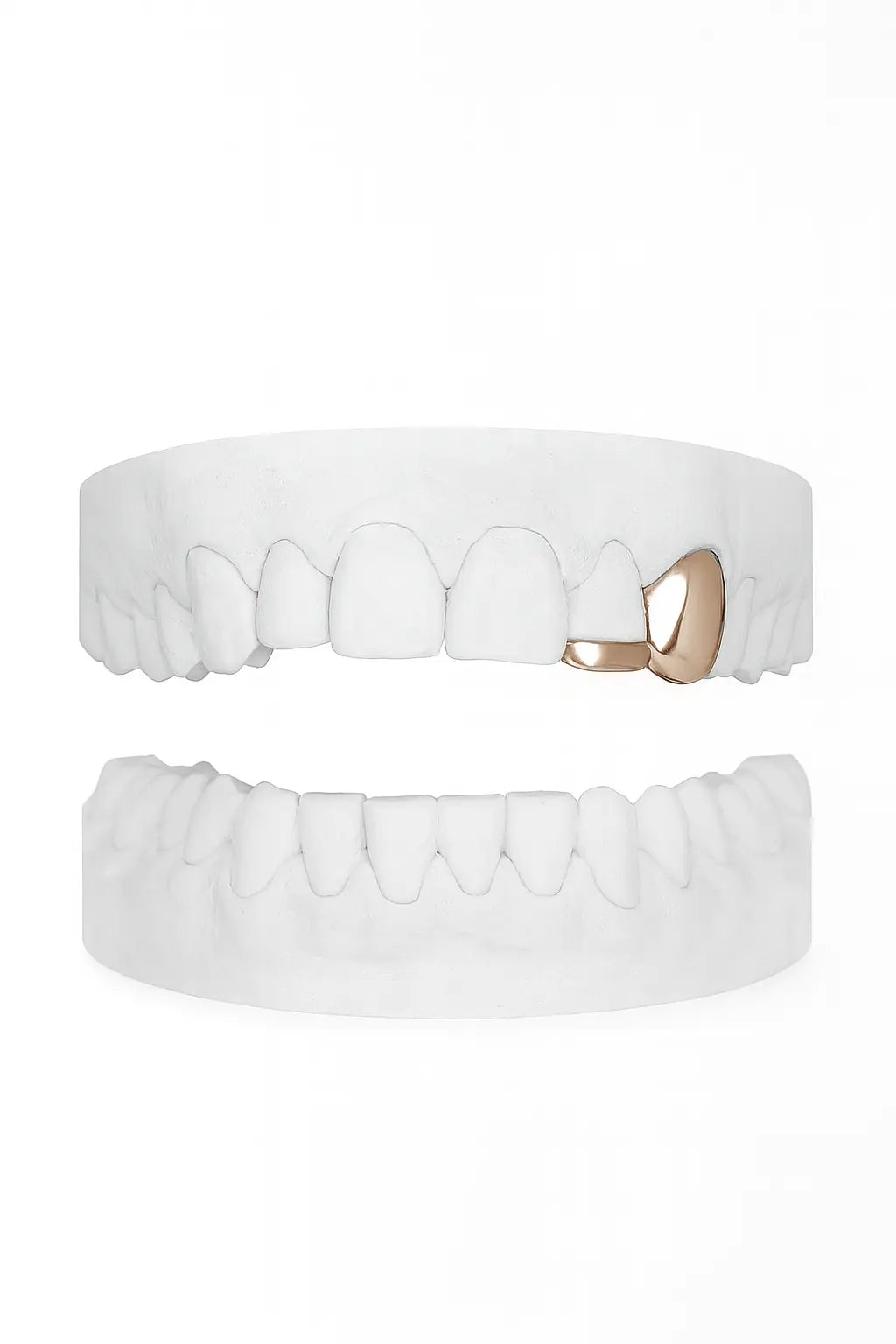 Custom Plain Canine Grillz with Bar UK | Gold, Silver & Rose Gold (9ct–18ct) Grillz UK in Rose Gold (9ct–18ct)