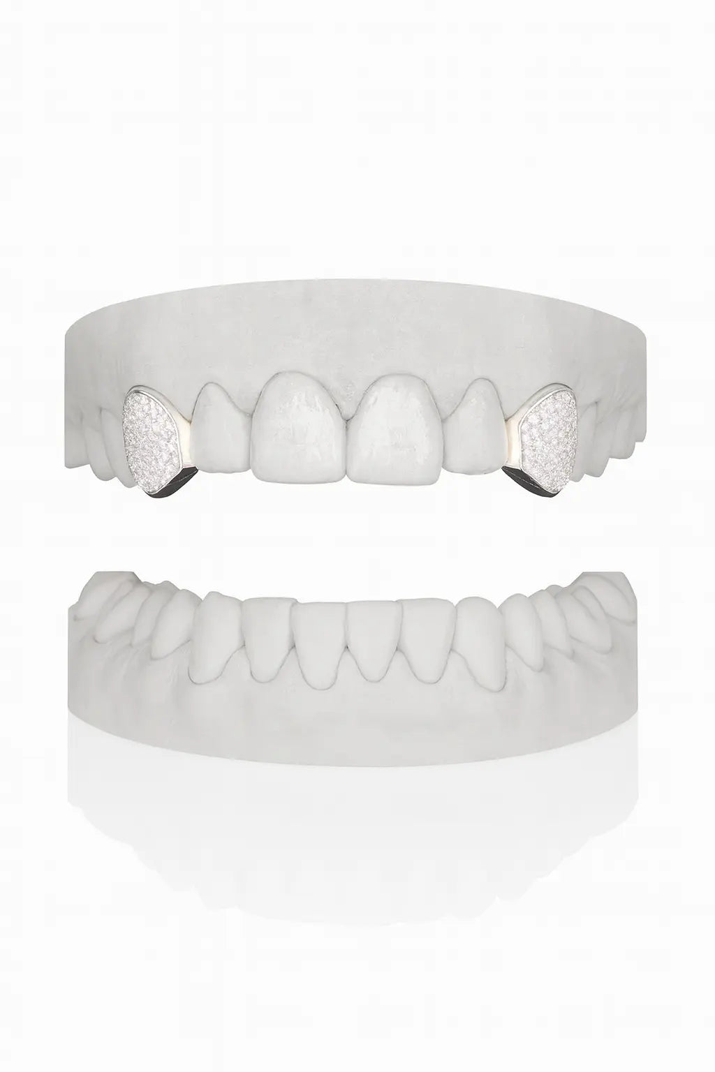 Custom 2 X VVS Diamond Canine Grillz Diamond Grillz UK in Gold & Silver (9ct–18ct)