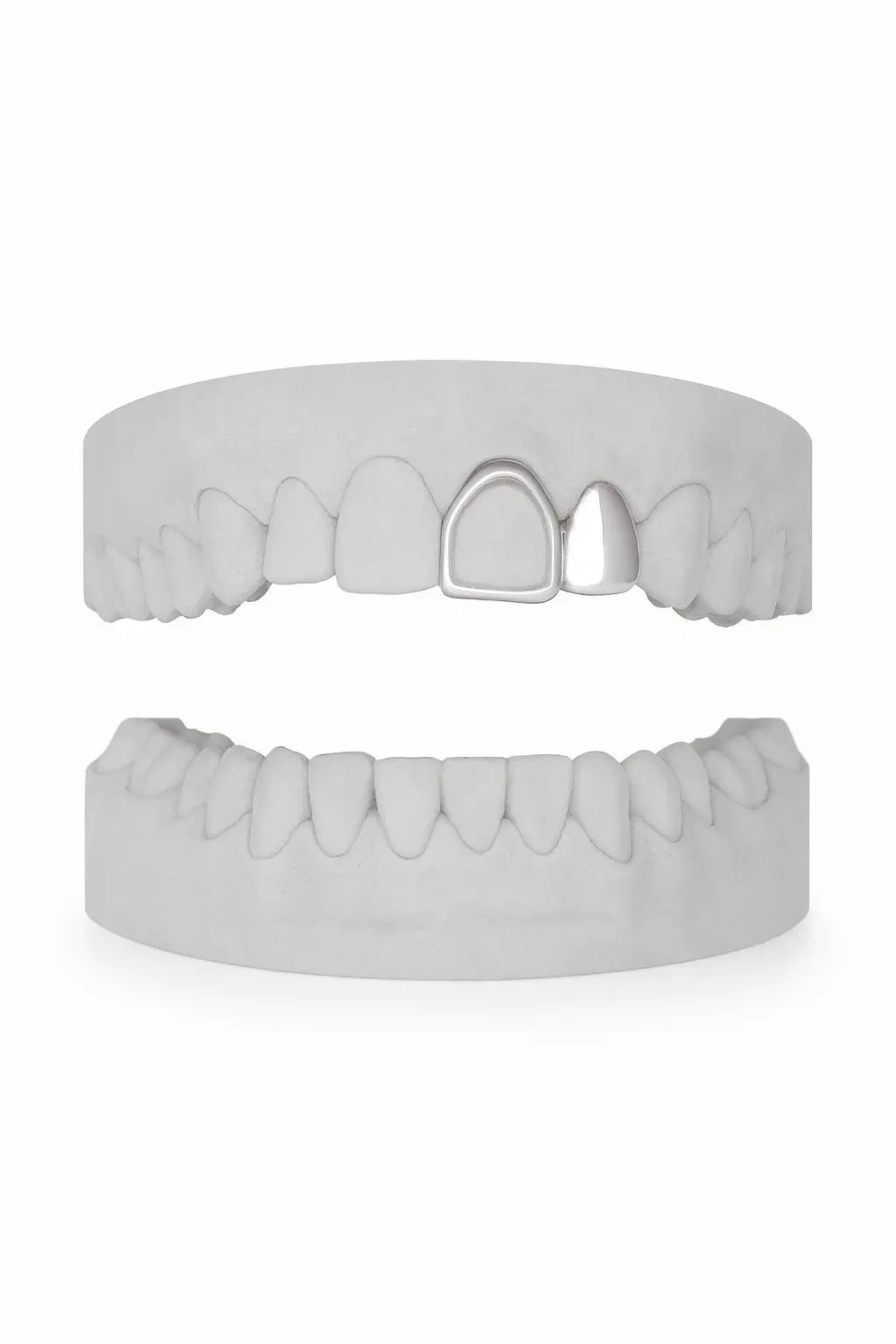 Custom Lateral & Front Window Grillz UK in Silver (9ct–18ct)