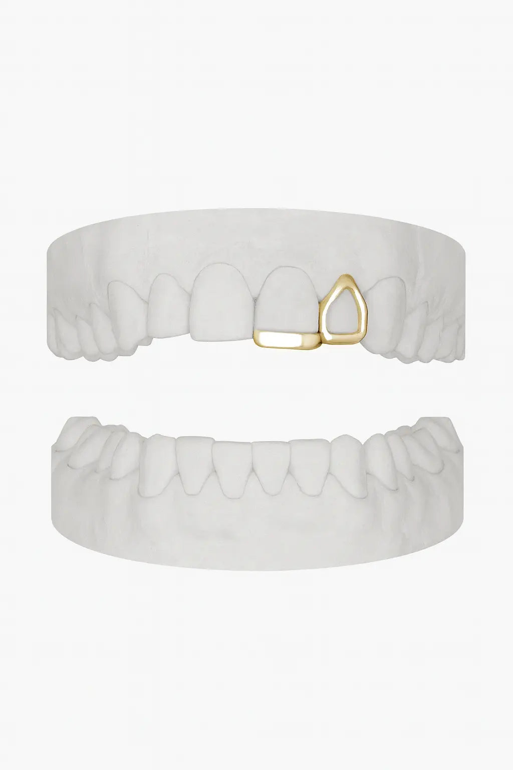 Custom Window Lateral Grillz with Bar UK | Open-Face Tooth Grillz in Gold, Silver & Rose Gold (9ct–18ct) Grillz UK in Gold (9ct–18ct)