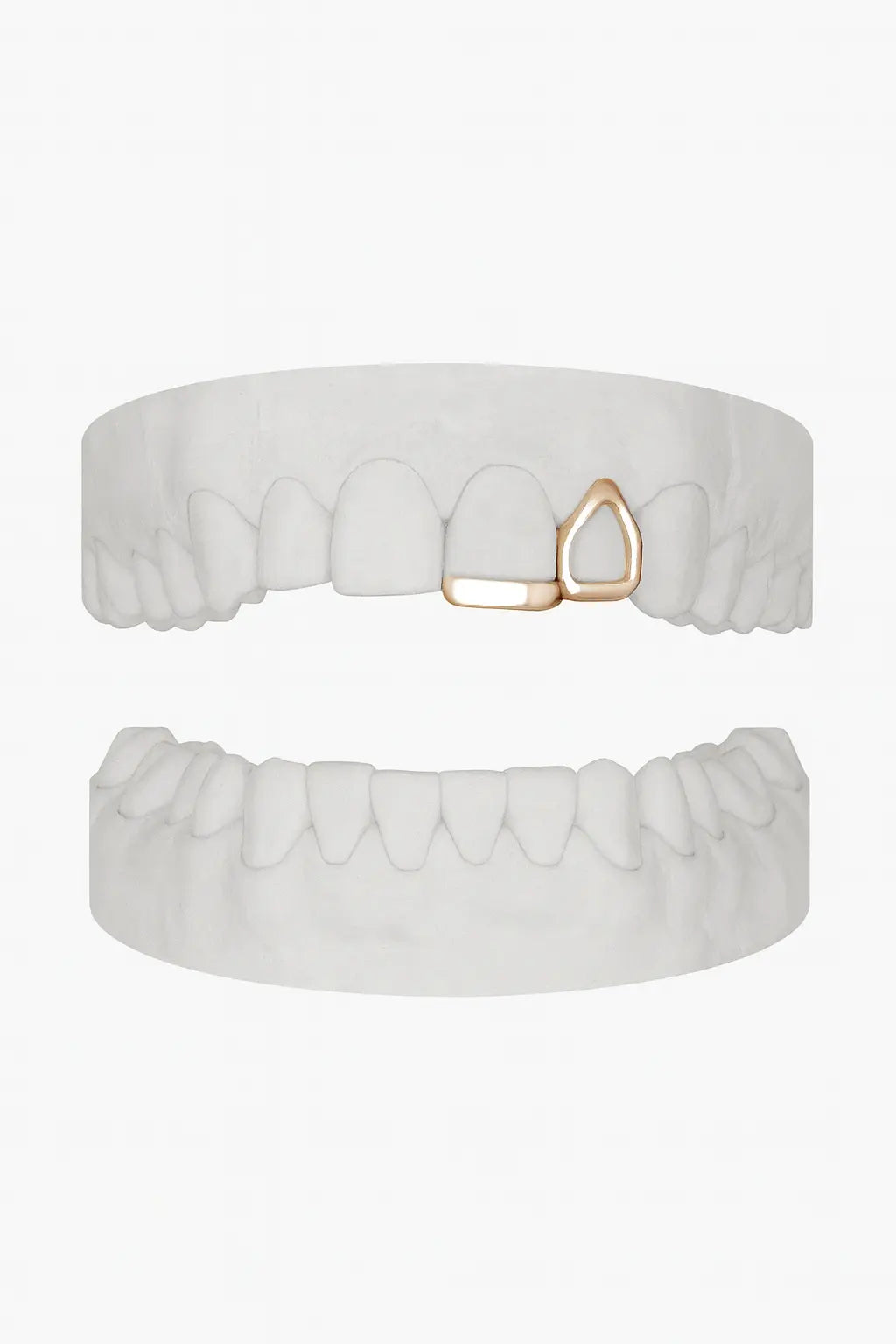 Custom Window Lateral Grillz with Bar UK | Open-Face Tooth Grillz in Gold, Silver & Rose Gold (9ct–18ct) Grillz UK in Rose Gold (9ct–18ct)