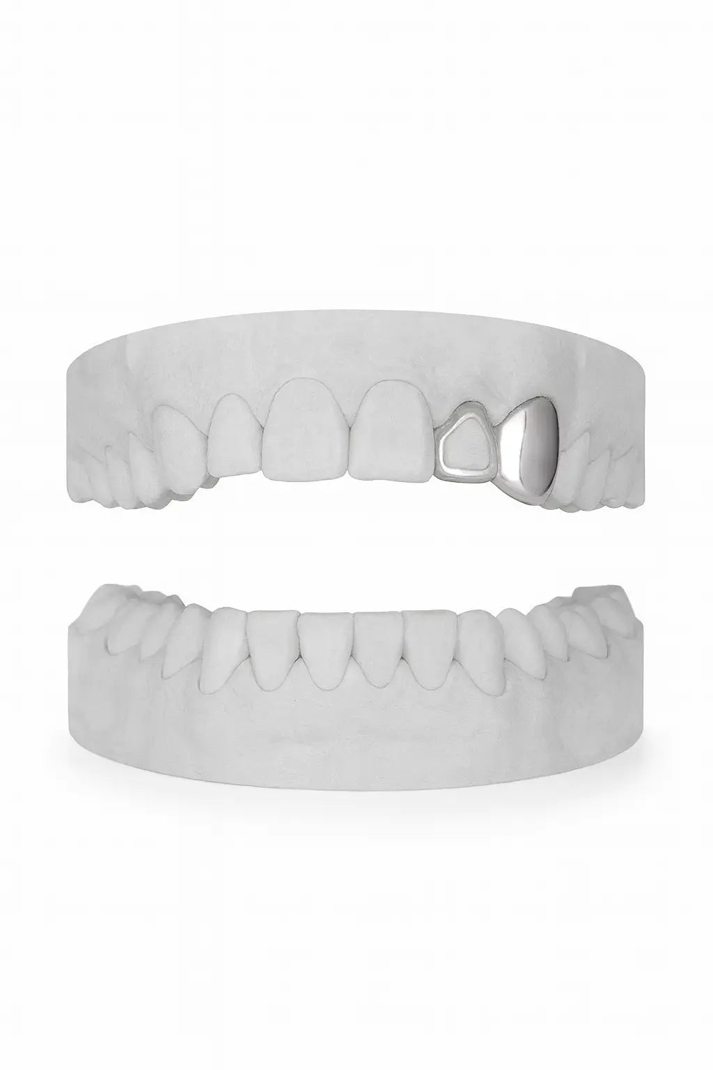 Custom Window Lateral & Canine Grillz UK in Silver (9ct–18ct)