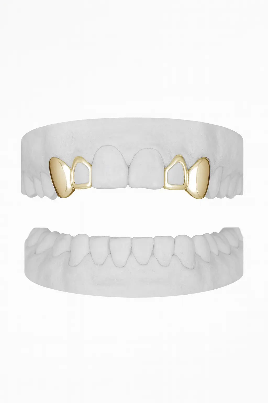 Custom 2 X Canine & Window Lateral Grillz UK in Gold (9ct–18ct)