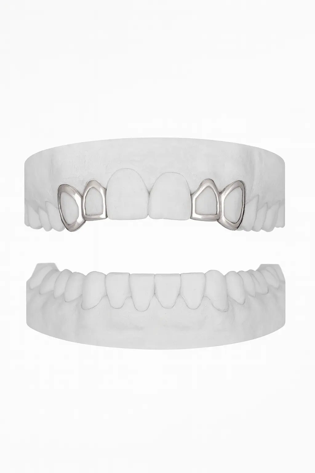 Custom 2 X Window Canine & Window Lateral Grillz UK in Silver (9ct–18ct)