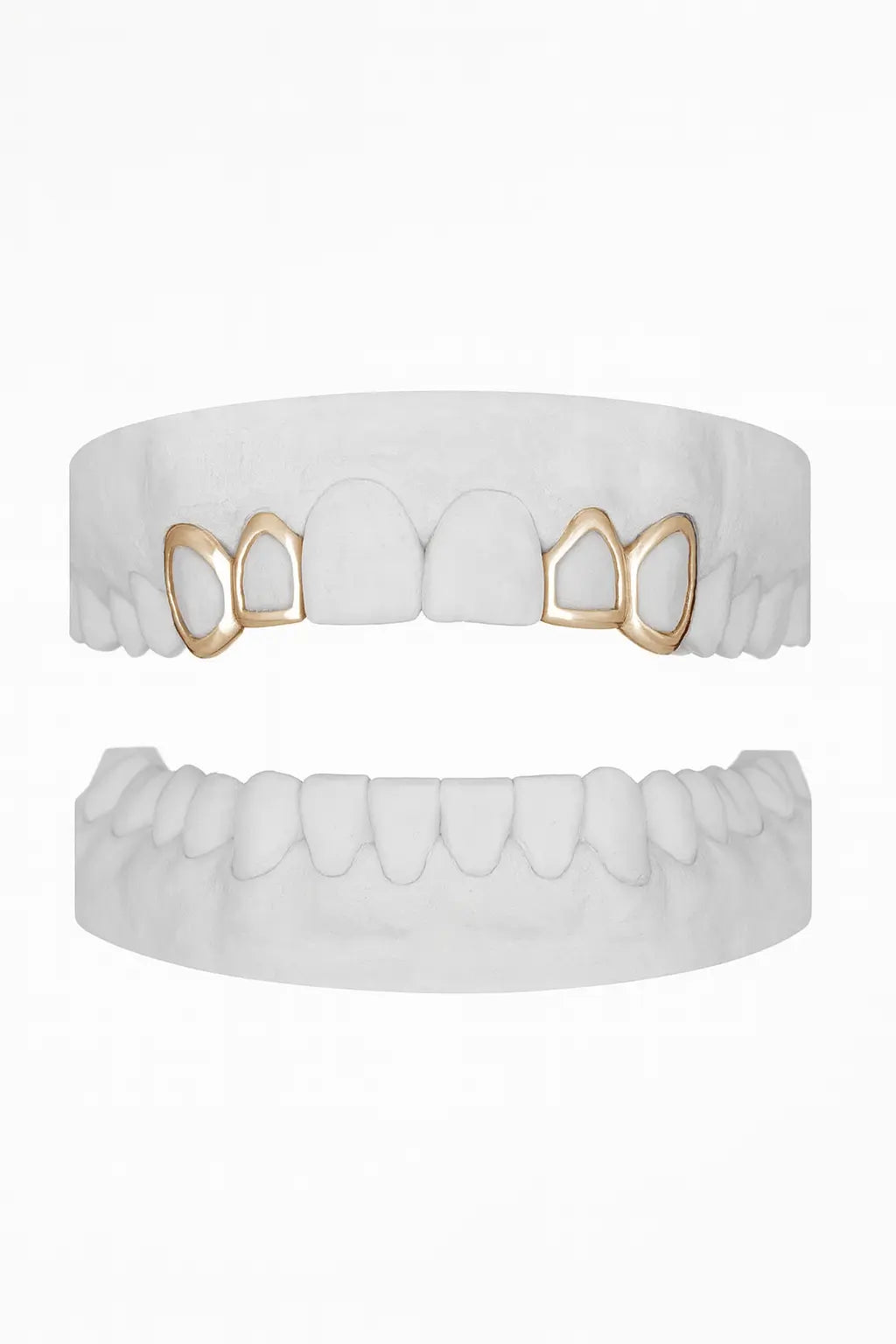 Custom 2 X Window Canine & Window Lateral Grillz UK in Rose Gold (9ct–18ct)