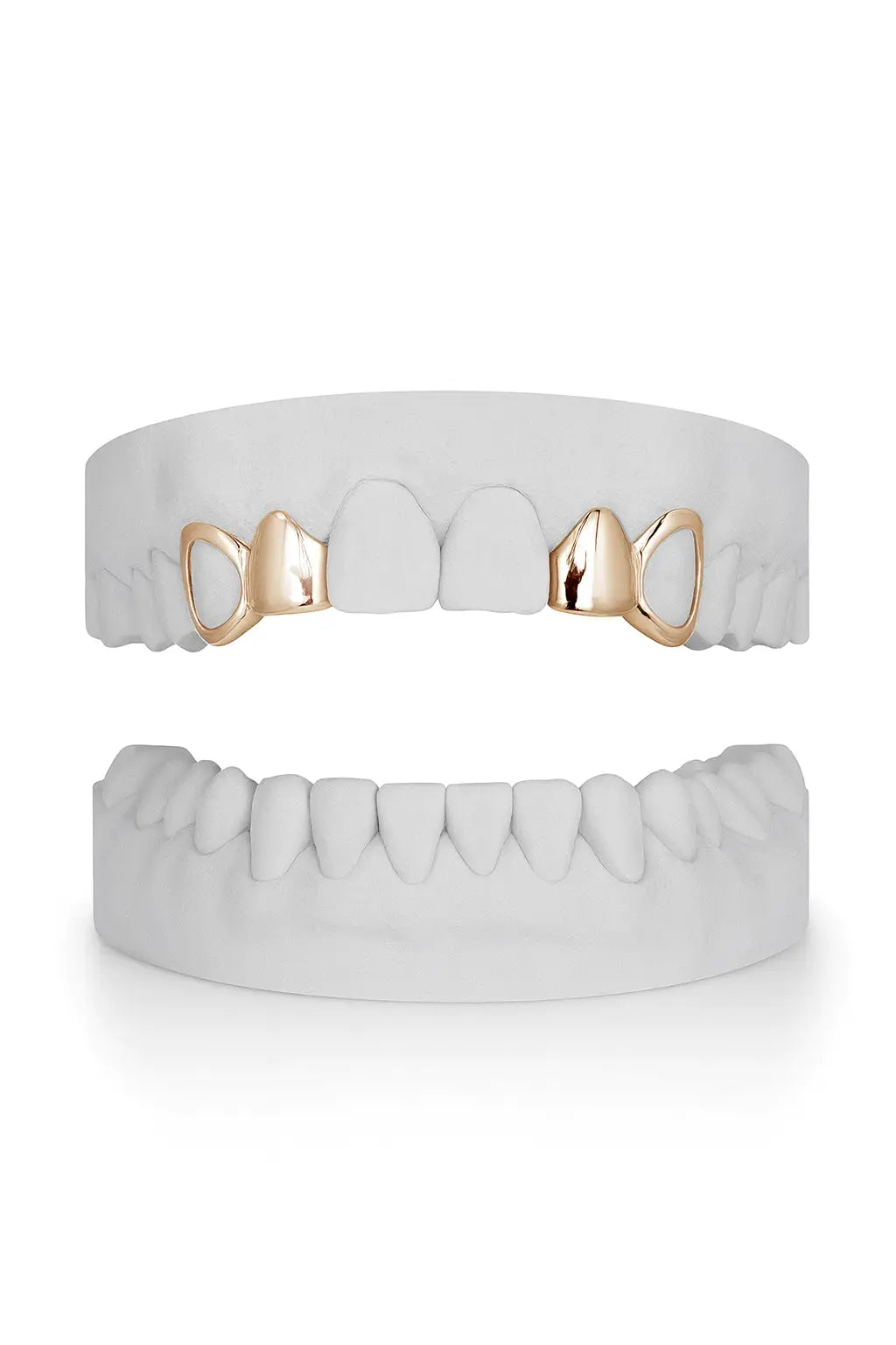 Custom 2 X Window Canine & Lateral Grillz UK in Rose Gold (9ct–18ct)