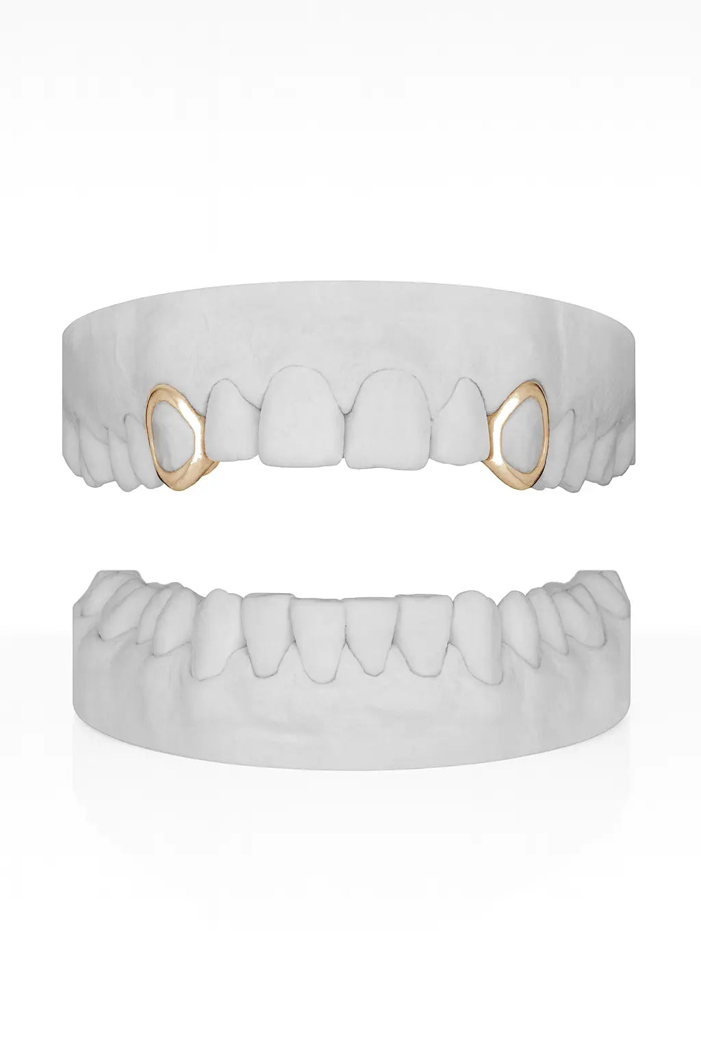 Custom 2 X Canine Windows (Top) Grillz UK in Rose Gold (9ct–18ct)