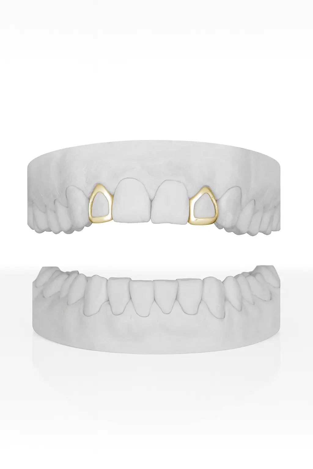 Custom 2 X Lateral Windows (Top) Grillz UK in Gold (9ct–18ct)