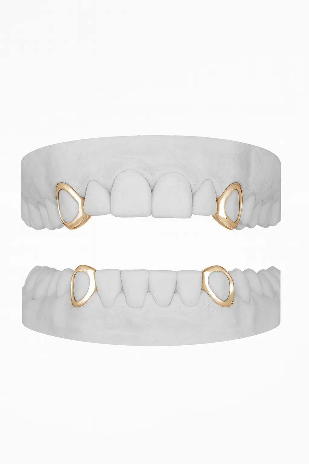 Custom 4 X Window Canines Grillz UK in Rose Gold (9ct–18ct)