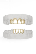 Custom Top 4 Bottom Set Grillz UK in Gold (9ct–18ct)