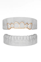 Custom 6 Set Windows Grillz UK in Rose Gold (9ct–18ct)