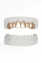 Custom Top 8 Set Grillz UK in Rose Gold (9ct–18ct)