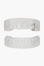 Custom Canine Window Grillz UK | Open-Face Fang Grillz in Gold, Silver & Rose Gold (9ct–18ct) Grillz UK in Silver (9ct–18ct)