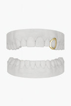 Custom Canine Window Grillz UK | Open-Face Fang Grillz in Gold, Silver & Rose Gold (9ct–18ct) Grillz UK in Gold (9ct–18ct)