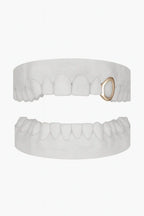 Custom Canine Window Grillz UK | Open-Face Fang Grillz in Gold, Silver & Rose Gold (9ct–18ct) Grillz UK in Rose Gold (9ct–18ct)