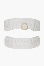 Custom Front Window Grillz UK | Open-Face Gold, Silver & Rose Gold (9ct–18ct) Grillz UK in Rose Gold (9ct–18ct)