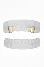 Custom 2 X Canine & Window Lateral Grillz UK in Gold (9ct–18ct)