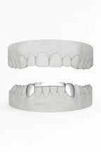 Custom 2 X Canines with Bar Grillz UK in Silver (9ct–18ct)