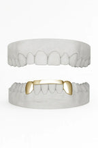 Custom 2 X Canines with Bar Grillz UK in Gold (9ct–18ct)
