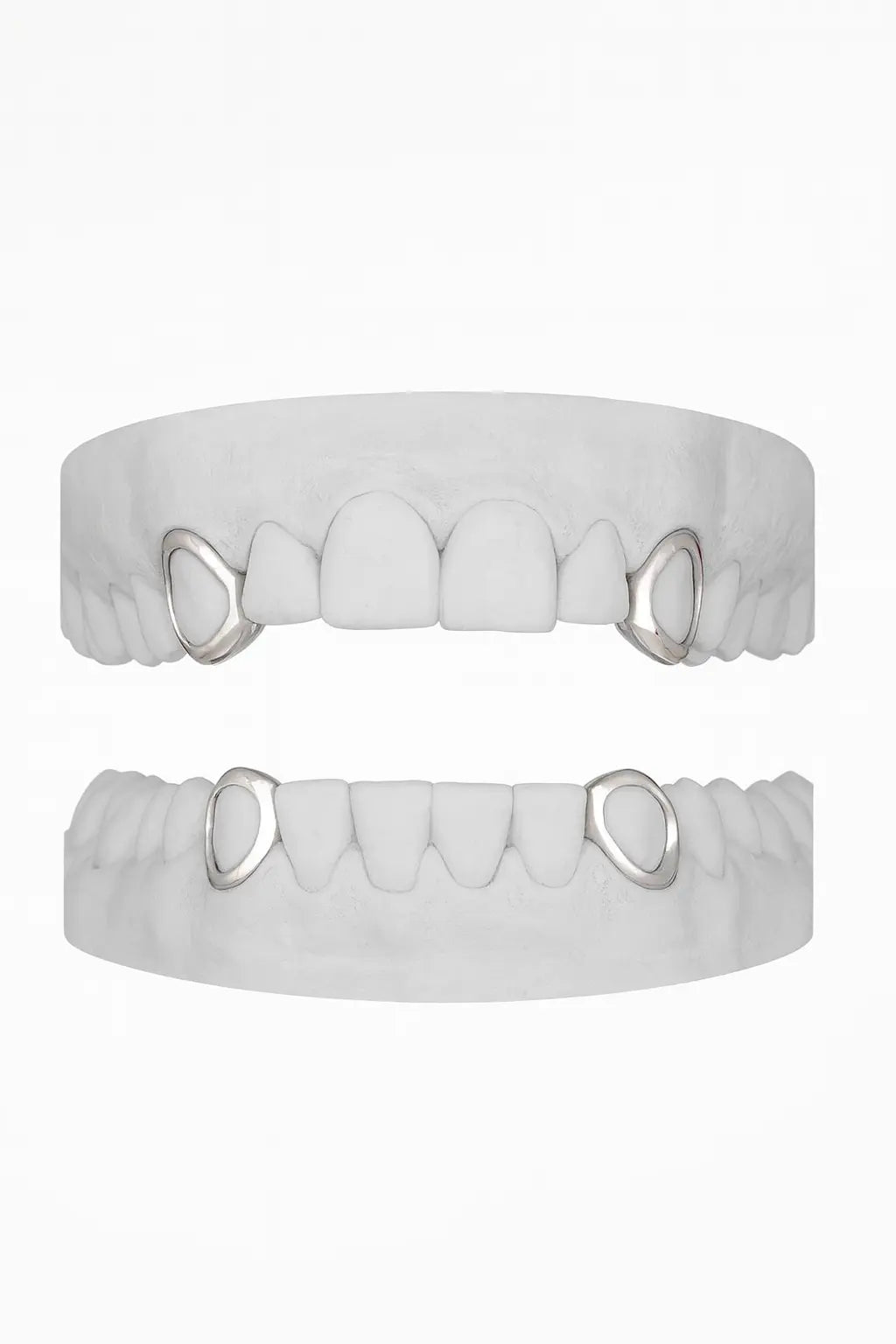 Custom 4 X Window Canines Grillz UK in Silver (9ct–18ct)